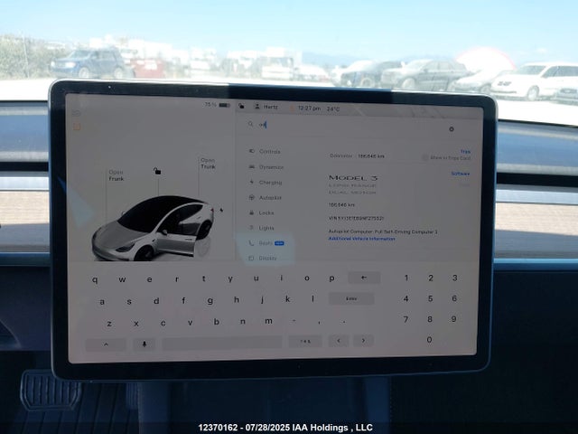 5YJ3E1EB9NF275521 Tesla MODEL 3