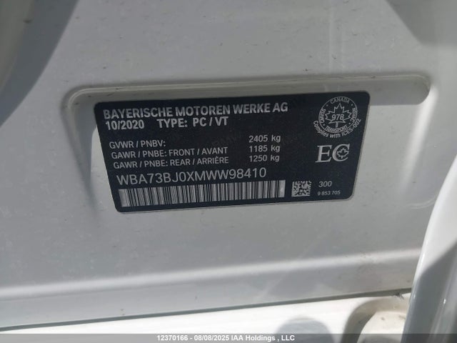 BMW 540I 2021 WBA73BJ0XMWW98410 Image 9