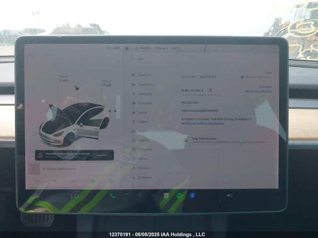 5YJ3E1EA6MF981609 Tesla MODEL 3