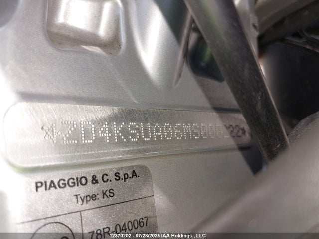 2021 Aprilia Rs 660 მანქანა იყიდება აუქციონზე, vin: ZD4KSUA06MS000222, აუქციონის ნომერი: 12370202