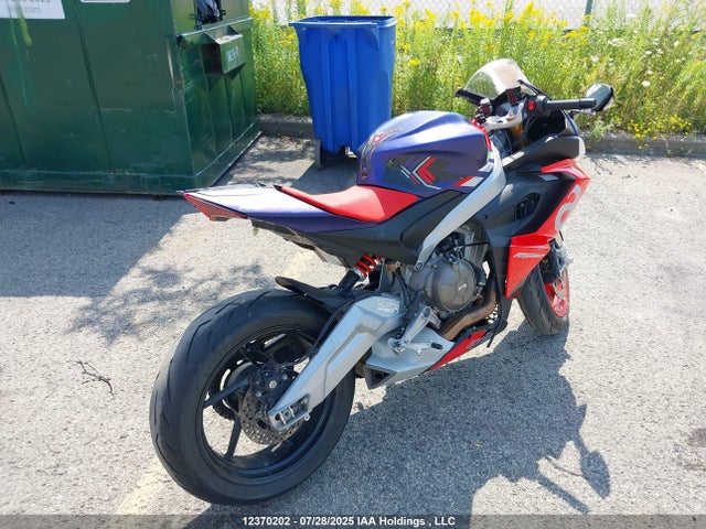 2021 Aprilia Rs 660 მანქანა იყიდება აუქციონზე, vin: ZD4KSUA06MS000222, აუქციონის ნომერი: 12370202