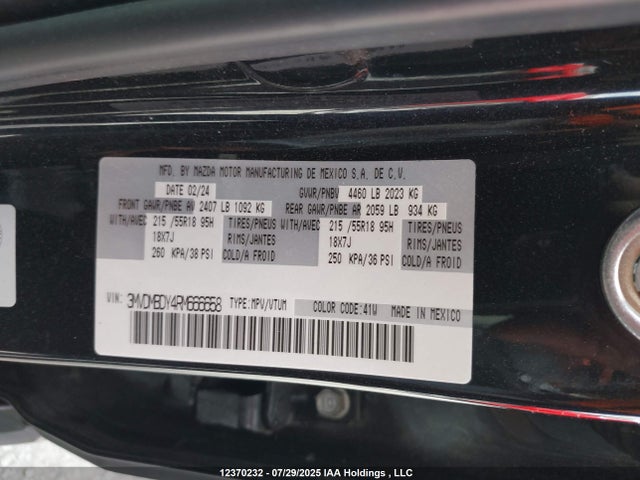 3MVDMBDY4RM666658 Mazda py turbo