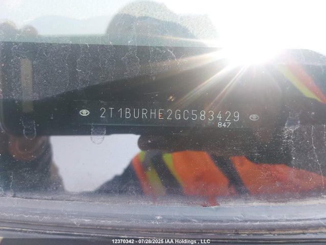 2T1BURHE2GC583429 Toyota 2zr-fe