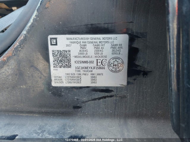 1GC1KWEYXJF158666 Chevrolet l5p - direct injection, duramax, gen 5, var 1