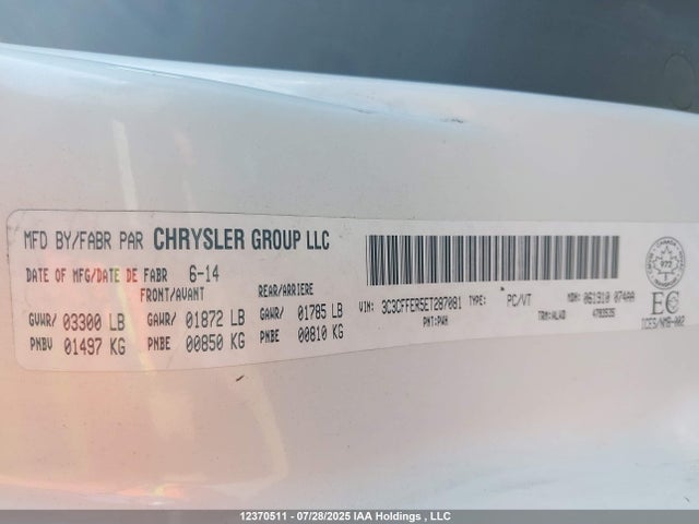 Fiat 2014 2014 3C3CFFER5ET287081 Image 19