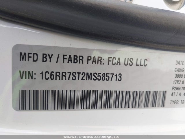 RAM 1500 2021 1C6RR7ST2MS585713 Image 9
