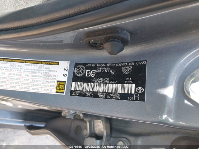 JTDBDMHE0P3003767 Toyota Corolla Hybrid