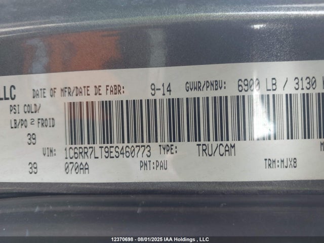 RAM 1500 2014 1C6RR7LT9ES460773 Image 9