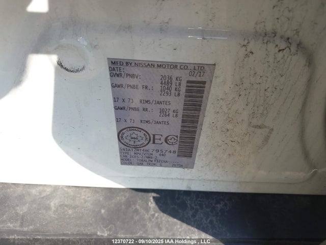 Nissan Rogue 2017 5N1AT2MT4HC795748 Image 9