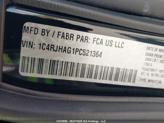 1C4RJHAG1PC521364 Jeep 2023