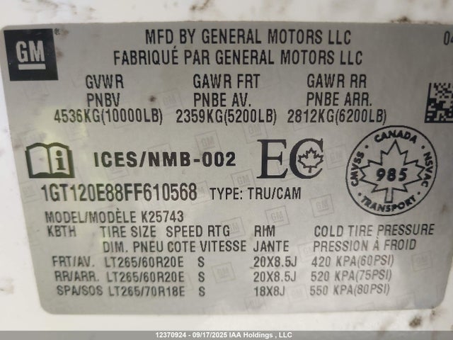 1GT120E88FF610568 GMC lml