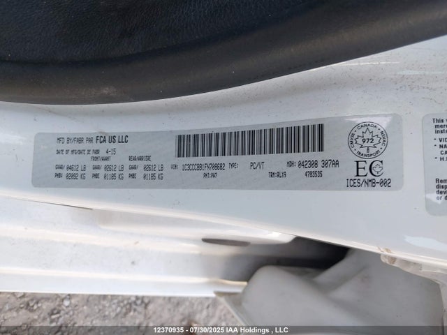 1C3CCCBB1FN708682 Chrysler 200