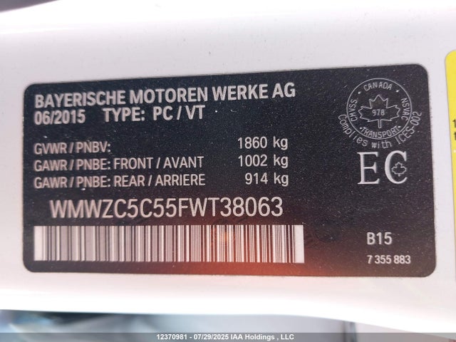 WMWZC5C55FWT38063 Mini Countryman