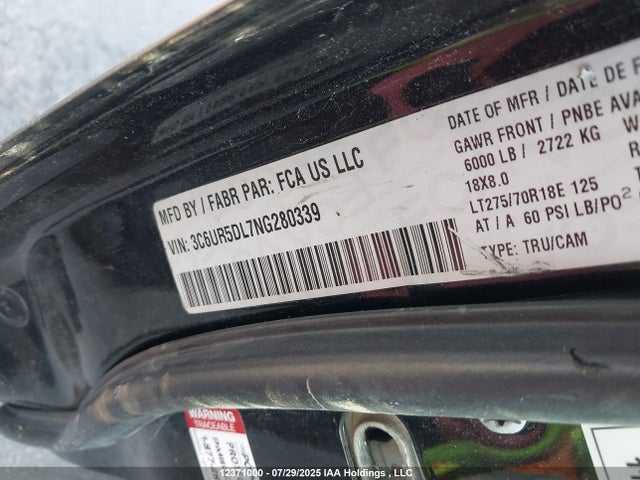RAM 2500 2022 3C6UR5DL7NG280339 Image 17