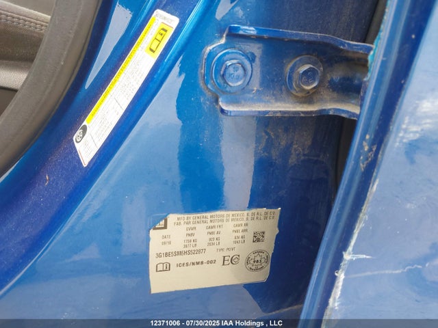 3G1BE5SM6HS522877 Chevrolet le2 -di: direct injection, vvt: variable valve timing, gen, alum