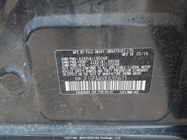 Subaru Impreza 2014 JF1GPAA60E8265633 Image 17