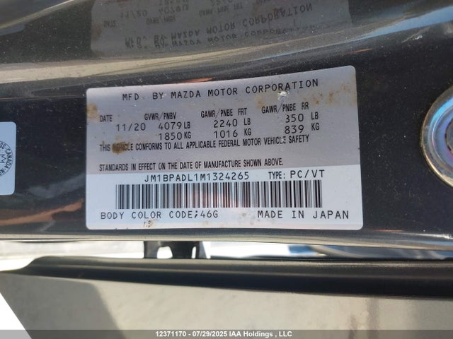 JM1BPADL1M1324265 Mazda py