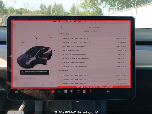 7SAYGDEFXNF307545 Tesla Model Y