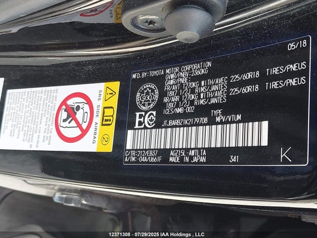 Lexus 8ar-fts 2019 JTJBARBZ1K2179708 Image 9
