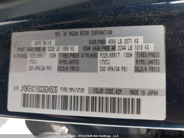 JM3KE4CY8G0824509 Mazda py