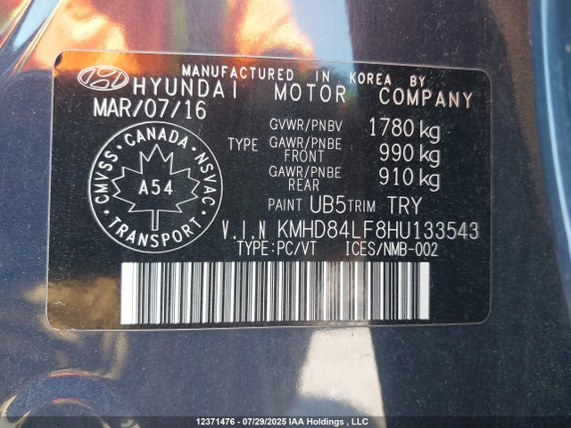 Hyundai Elantra 2017 KMHD84LF8HU133543 Image 19