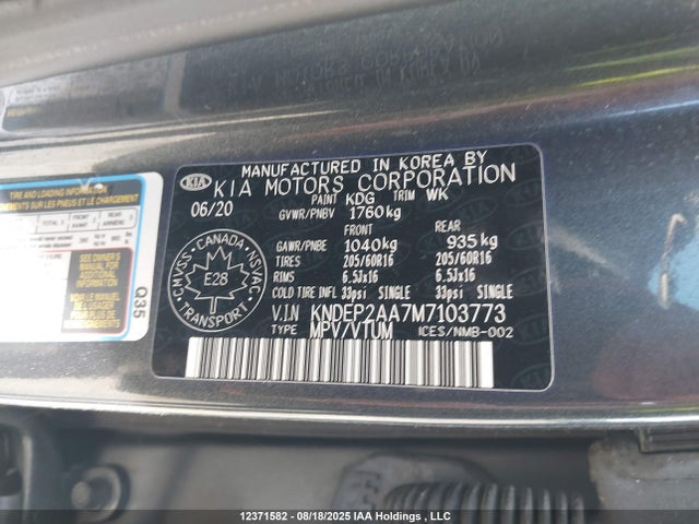 KIA nu mpi 2021 KNDEP2AA7M7103773 Image 9