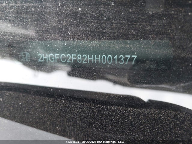 2HGFC2F82HH001377 Honda k20c2