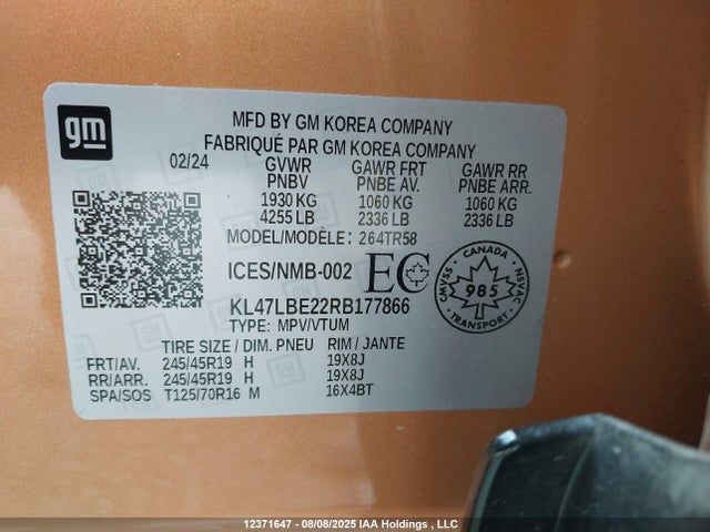 Buick lih 2024 KL47LBE22RB177866 Image 9