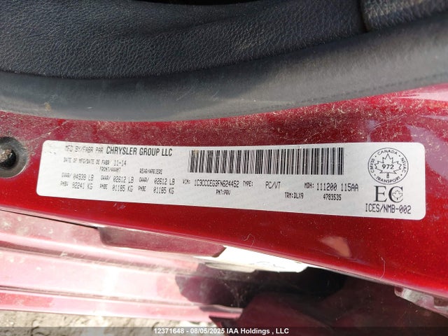 1C3CCCEG3FN624452 Chrysler 200