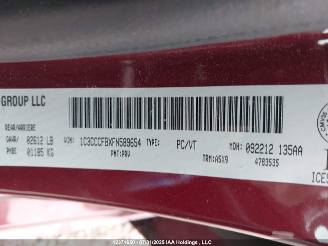 Chrysler 2015 2015 1C3CCCFBXFN589654 Image 9