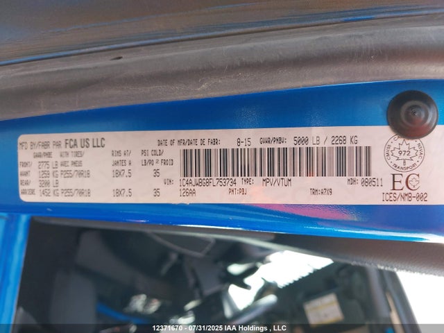 1C4AJWBG8FL753734 Jeep Wrangler