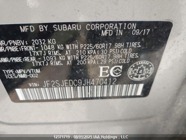 JF2SJEDC9JH470412 Subaru naturally aspirated c5