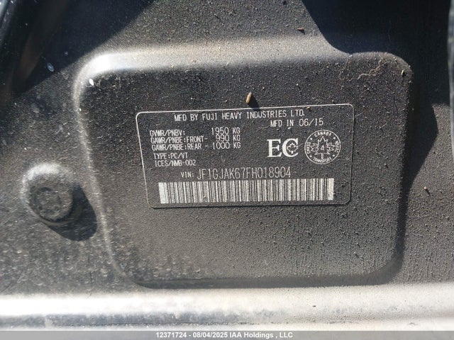 JF1GJAK67FH018904 Subaru 2.0l na