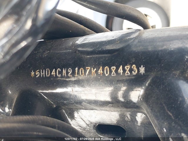 12371782 :رقم المزاد ، 5HD4CN2107K408483 vin ، 2007 Harley-davidson Xl883 مزاد بيع