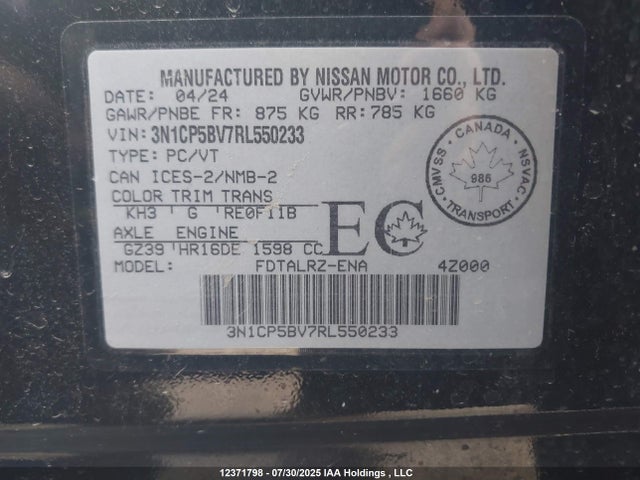 Nissan Kicks 2024 3N1CP5BV7RL550233 Image 19