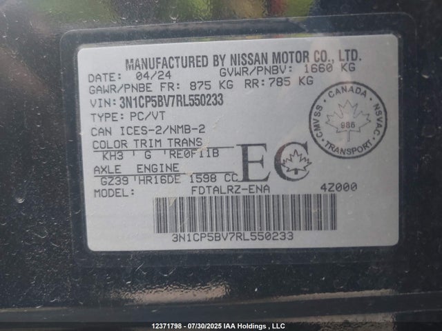 Nissan Kicks 2024 3N1CP5BV7RL550233 Image 9