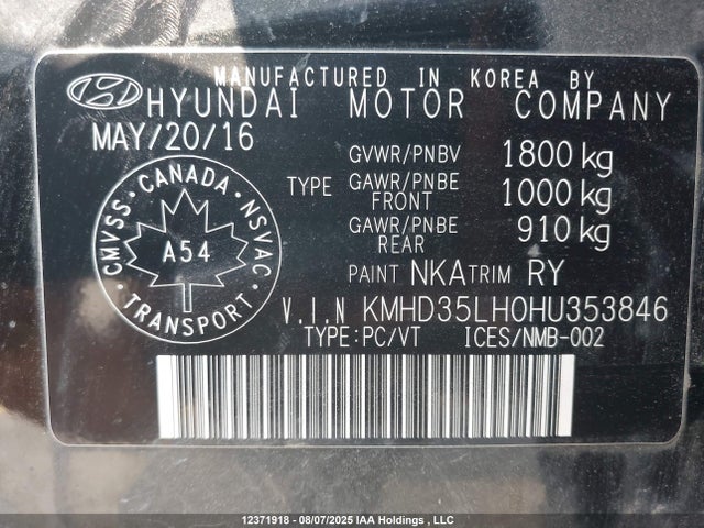 Hyundai ELANTRA GT 2017 KMHD35LH0HU353846 Image 18