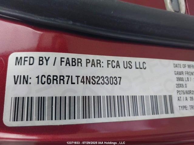 RAM 2022 2022 1C6RR7LT4NS233037 Image 19
