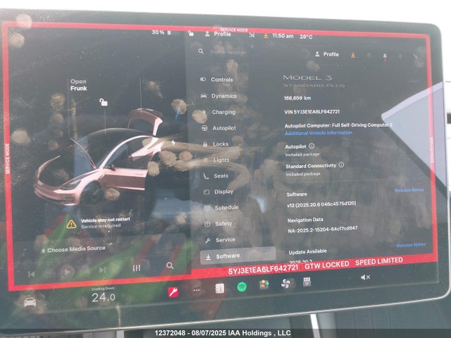 5YJ3E1EA6LF642721 Tesla 2020