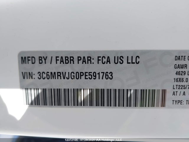 3C6MRVJG0PE591763 RAM Promaster 3500