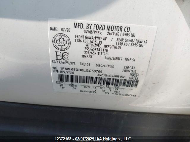1FMSK8DH8LGC53706 Ford 2020