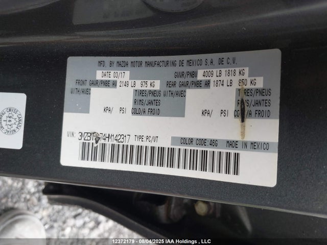 3MZBN1L74HM142317 Mazda pe