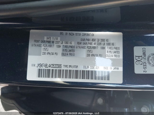 JM3KFABL4K0533385 Mazda py
