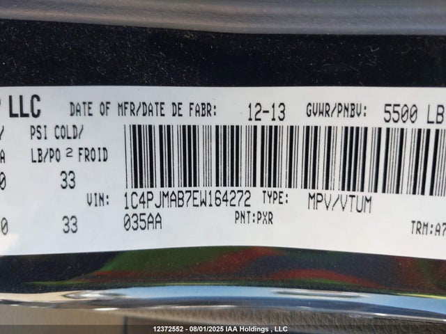 1C4PJMAB7EW164272 Jeep 2014