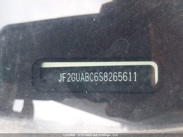JF2GUABC6S8265611 Subaru na