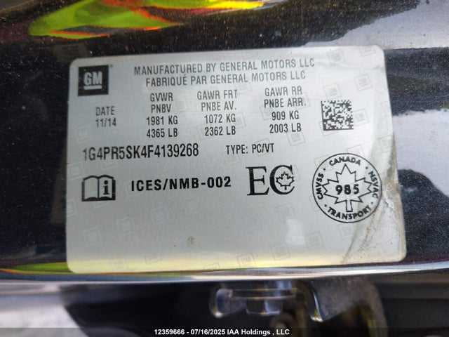 1G4PR5SK4F4139268 Buick lea