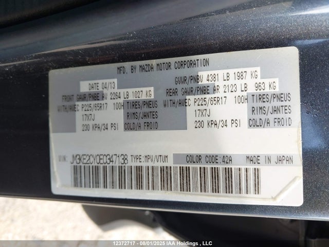 JM3KE2CY0E0347138 Mazda py