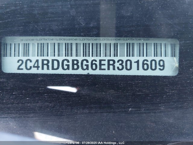 Dodge Grand Caravan 2014 2C4RDGBG6ER301609 Image 9
