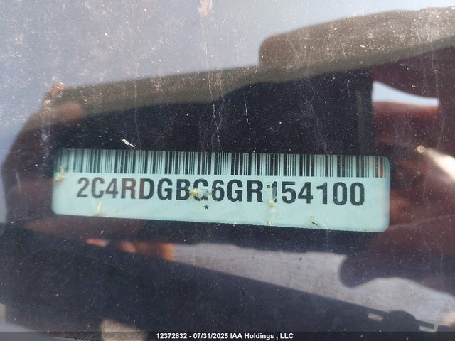 2C4RDGBG6GR154100 Dodge 2016
