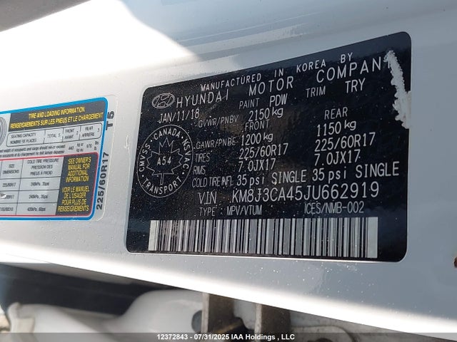 Hyundai gdi nu 2018 KM8J3CA45JU662919 Image 9